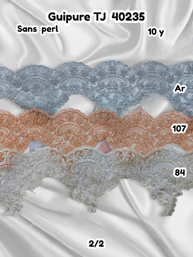 GUIPURE TJ 40235 SANS PERLE