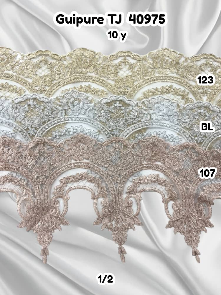 GUIPURE TJ 40975 SANS PERLE