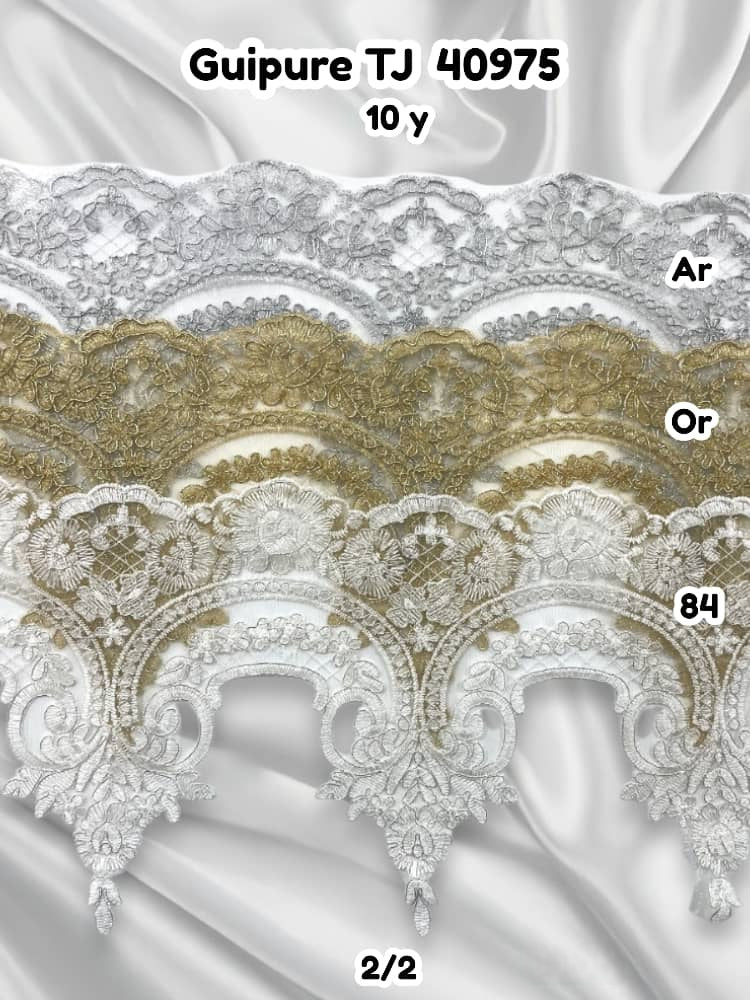 GUIPURE TJ 40975 SANS PERLE