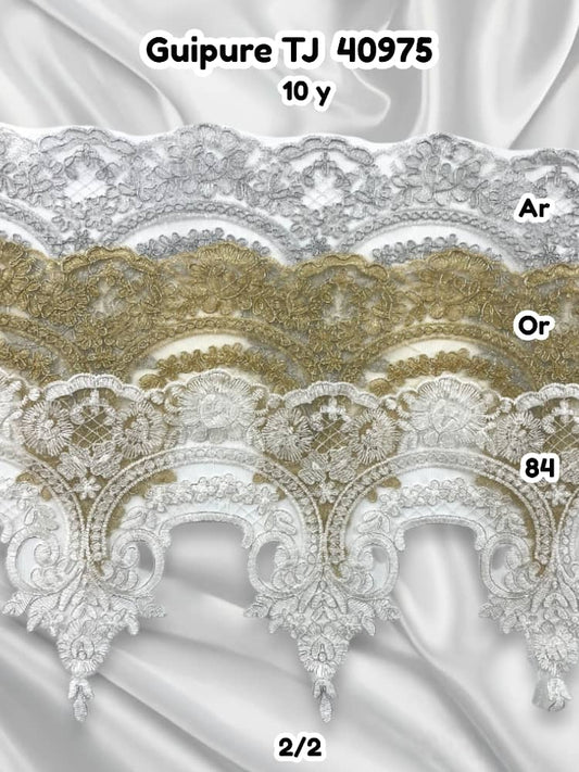 GUIPURE TJ 40975 SANS PERLE